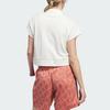 Adidas Originals Polo Shirt Solid Color Logo Sports Short Sleeve Polo Women Tops Han-Jade-White IJ5224