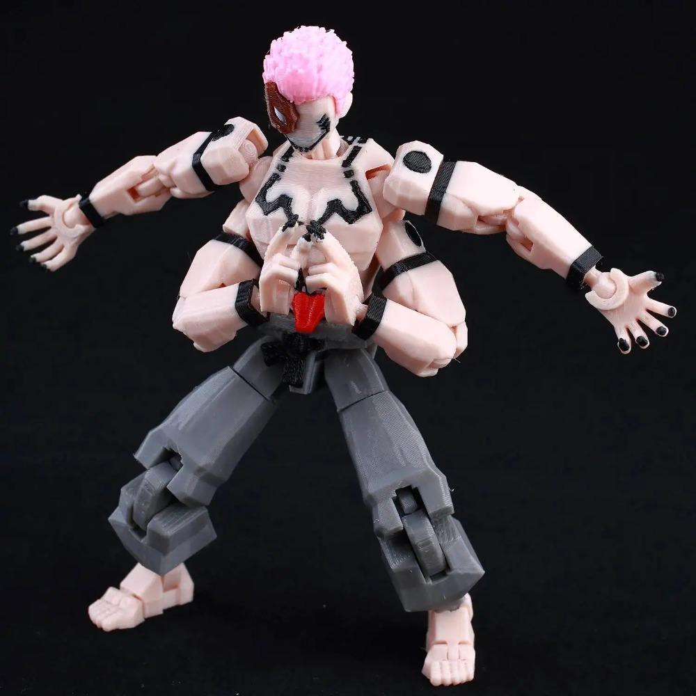 9L Impreso en 3D Anime Jujutsu Kaisen Sukuna Lucky13 Maniquí 13 Cambiaformas Móviles T13 Figuras de Acción Maniquí Juguetes para Coleccionistas