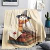 1 Peça Manta de Flanela com Estampa de Desenho Animado, Alta Qualidade Confortável para Todas as Estações, Decoração de Casa, Calor e Conforto, Perfeita para Presente de Natal Aniversário