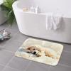 1PC Dog Pattern Kitchen Rugs Non-Slip Home Door Mats Pop Design Bathroom Rug Bath Mat Carpet for Home Sink Laundry Decor