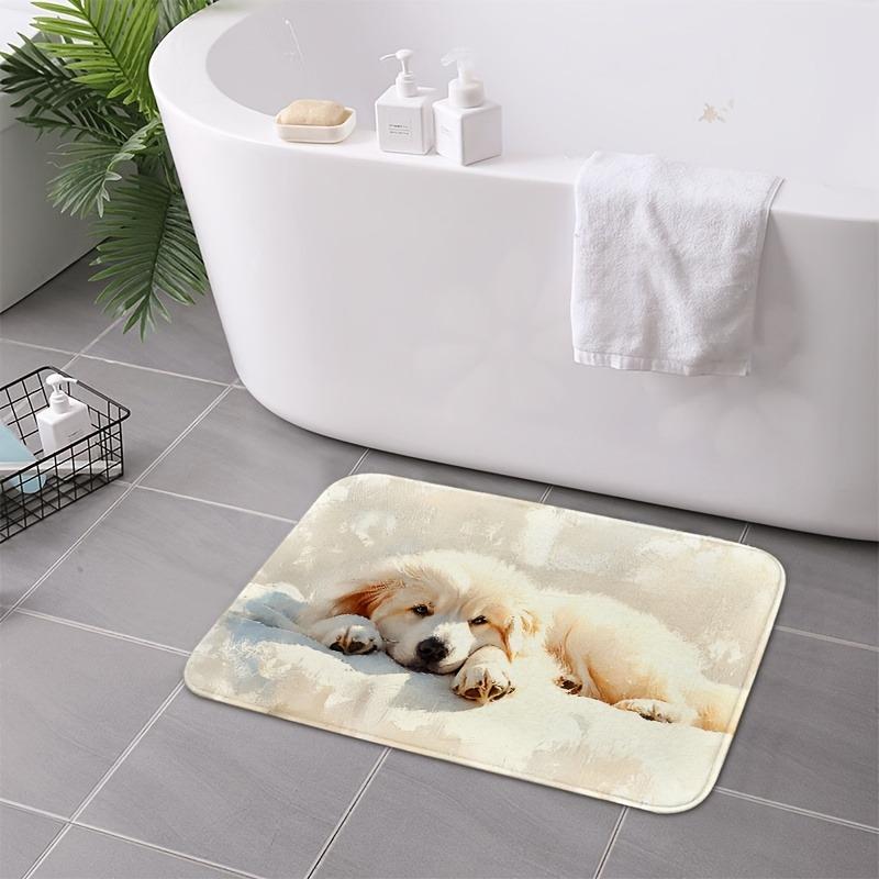 1PC Dog Pattern Kitchen Rugs Non-Slip Home Door Mats Pop Design Bathroom Rug Bath Mat Carpet for Home Sink Laundry Decor