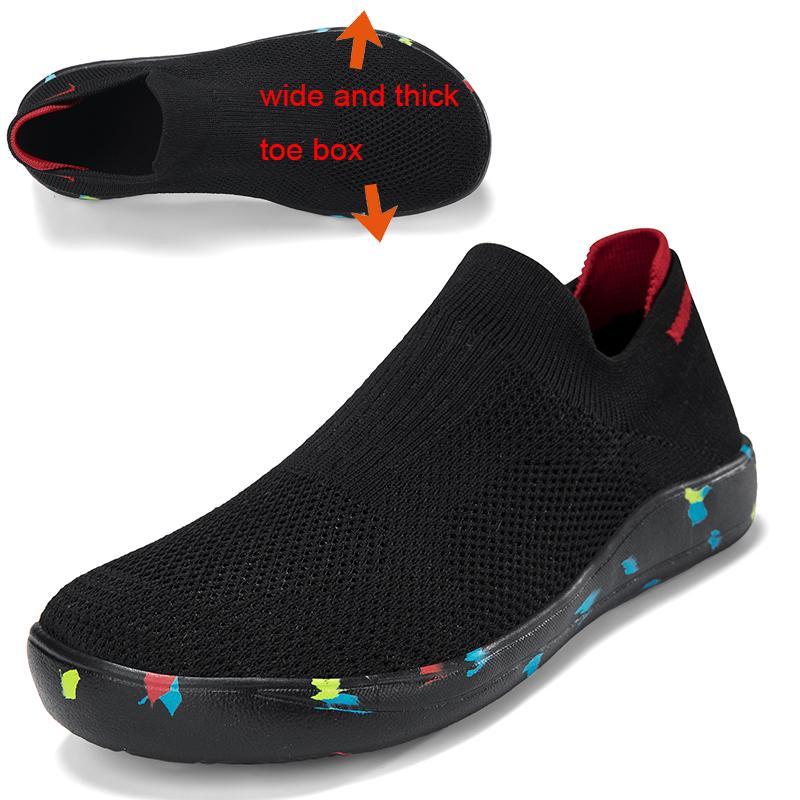 Fashion Wide and thick toe box Barefoot Shoes for Men Outdoor Trail Running Minimalist Walking Shoes Lightweight and Breathable Unisex