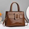 Taizhou Shiny Crocodile Pattern Women's Versatile Handbag - Trendy Large Capacity Shoulder & Crossbody Bag