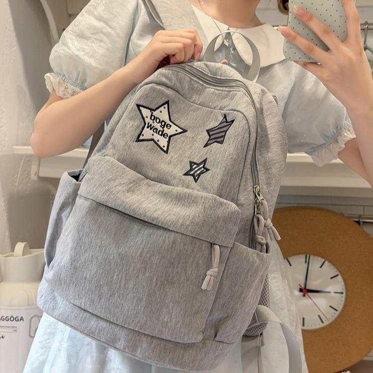 Schoolbag wholesale new student schoolbag backpack female college style high school student schoolbag female leisure travel star backpack