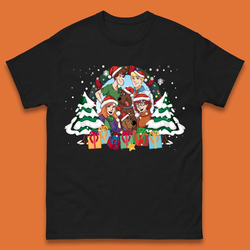 Scooby Doo And Friends Christmas T-Shirt Womens Tops Tees