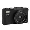 5K Digital Camera for Photography 75MP WiFi Beauty Camera with 3 Inch 180 Degree Flip Screen 18X Zoom for Travel Black