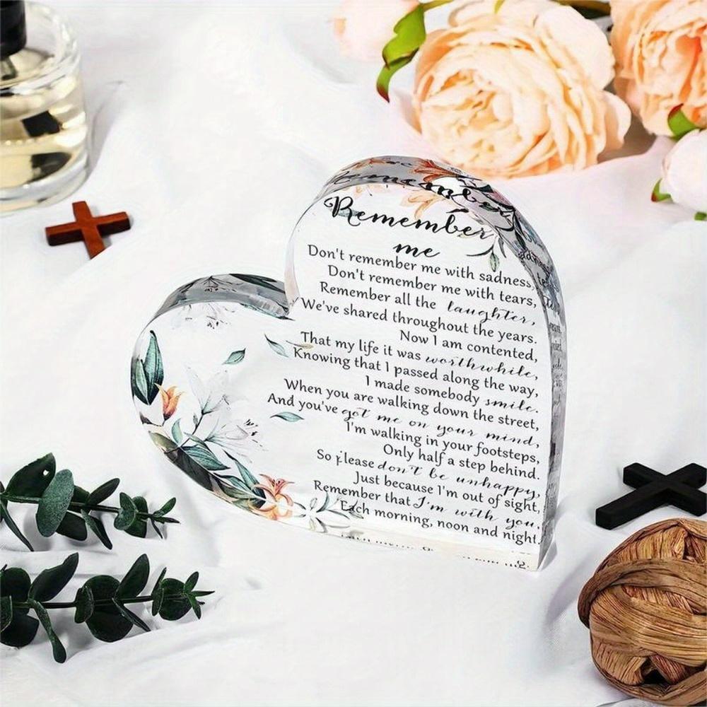 Sympathy Memorial Plaque - Comforting Bereavement Gift for Loss