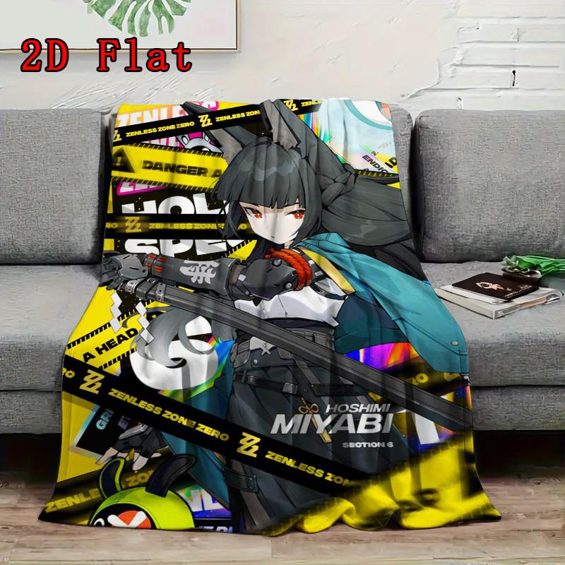 Zero Zone Zero Theme 2D Flat Pattern Flannel Blanket High Quality All Seasons Warmth and Comfort Perfect for Christmas Gifts.PMT0914425