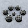 7Pcs car wheel center caps Blue-white Hood Emblem Rear Trunk logo For BMW mini E36 E46 F20 E90 E30 E91 F10 F30 X5 X3 accessories