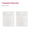 Cute Transparent Sticky Notes with Strong Adhesive - Invisible, Removable, and Perfect for Students
