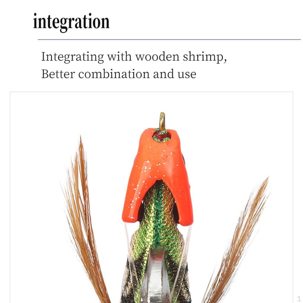 2x Fishing Squid Sinkers Equipment Accessories Men Women Wood Shrimp Weights