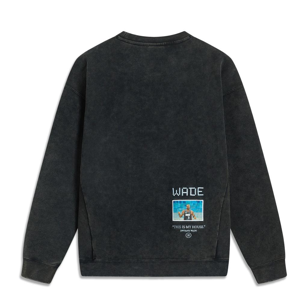 Li Ning Sweatshirt Men's Black Washed AWDUG85-3