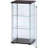 Fuji Boeki Collection Case, Figure Case, 3 Tiers, 42.5cm Wide x 36.5cm Deep x 86cm High, Brown, Tempered Glass, Full Glass, Assembly Required, 96049