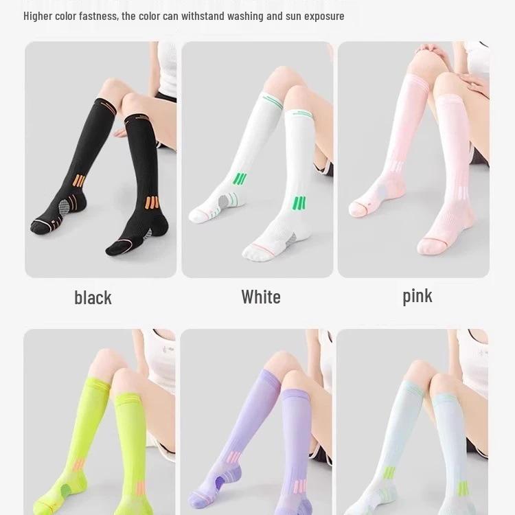 

Скидка для новичков: Женские компрессионные спортивные гольфы до колена для бадминтона, прыжков со скакалкой и бега