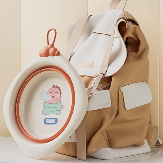 Skládací umyvadlo pro děti, Přenosné umyvadlo, Silný plastový lavor pro miminka, Domácí dětská malá miska