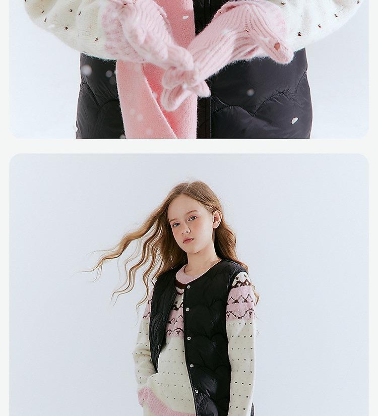 Girls' Basic Versatile Lightweight Down Vest