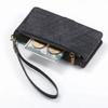 For Xiaomi 17 Pro Max Case Zipper Wallet Geometry Lines Leather Phone Cover with Strap