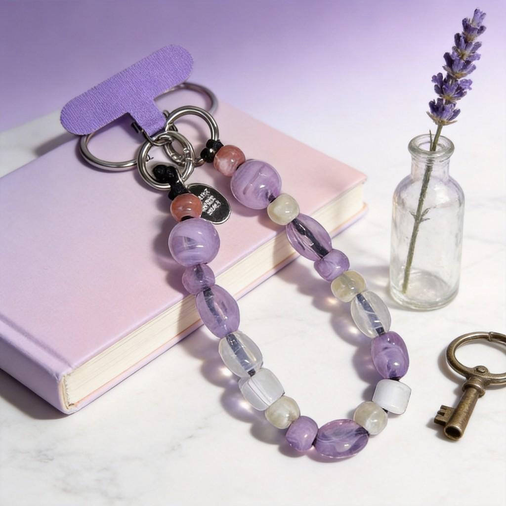 Color Beaded Phone Lanyard With Handcrafted Pvc Cord For Women And Men