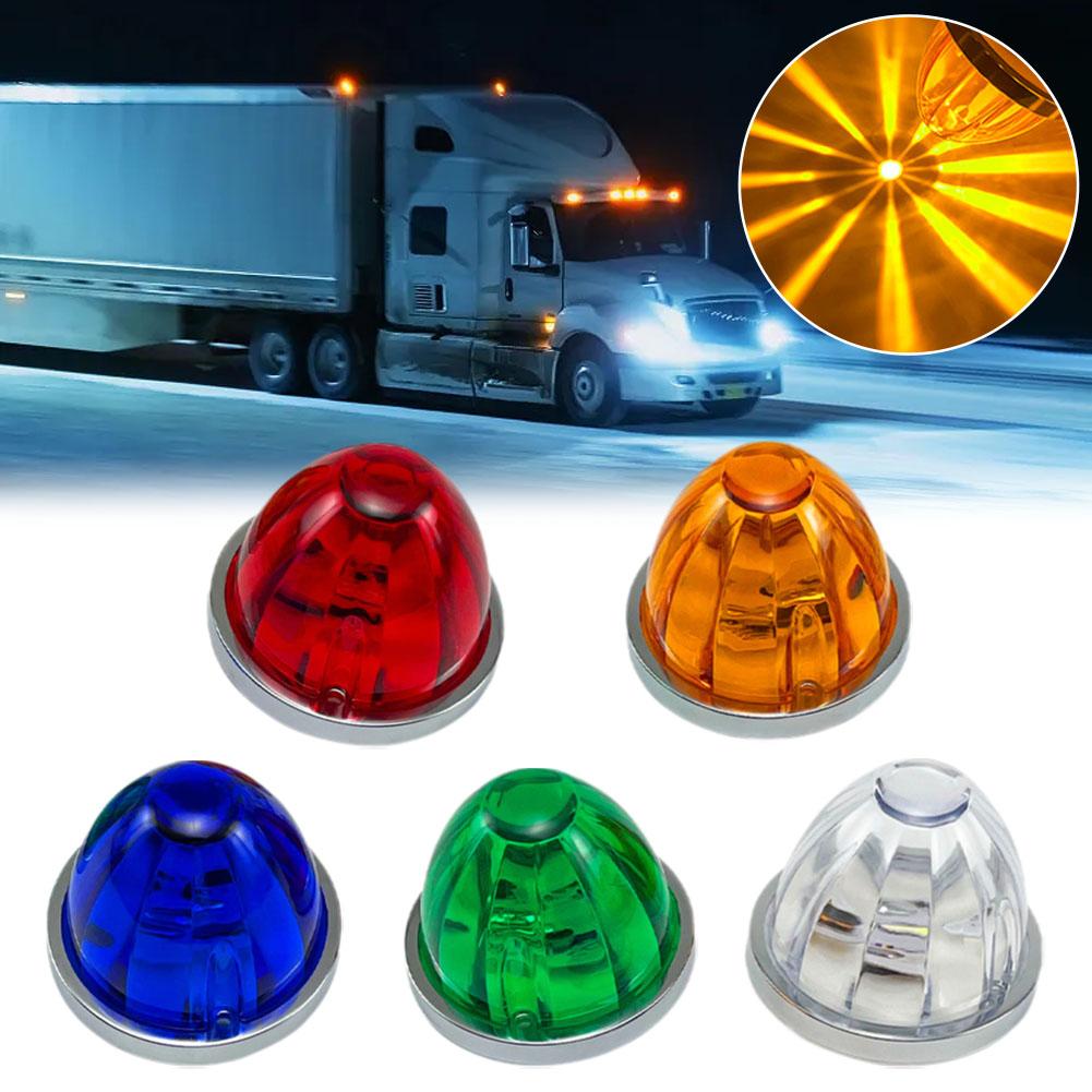 5pcs Watermelon Side Marking Lamp Waterproof Multi DIY Easy Heavy Vehicle Duty Color Install Lens E0R3