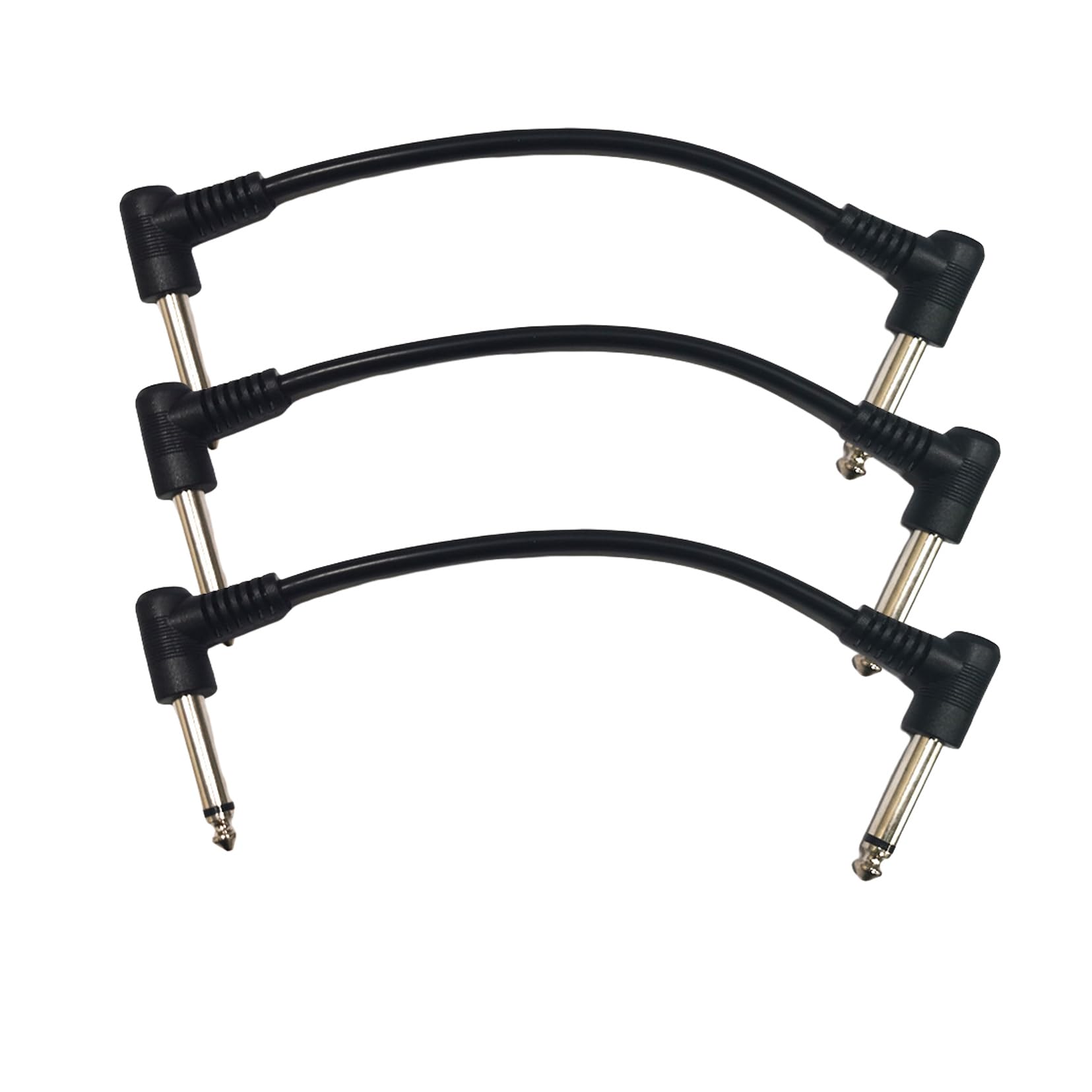 

Patch Cable Effector 15cm Flat Patch Cable for Guitar Effector Black with Type Plug Black 3-Piece L-L [Used]