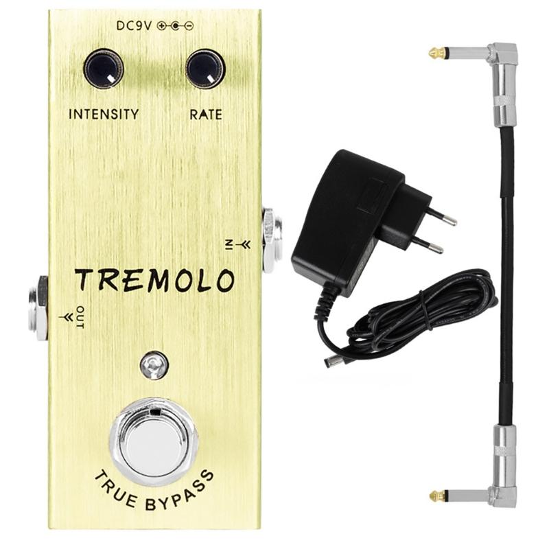 Portable Tremolo Effect Pedal Guitar Effects Box Multi Instrument Compatibility Effect Controller for Stage Practice