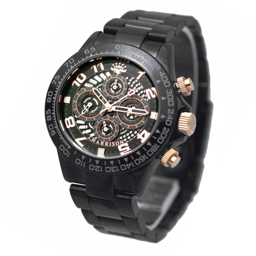 Automatic Watch John Harrison Black [JONH Harrison] JH-002BKAP Men's