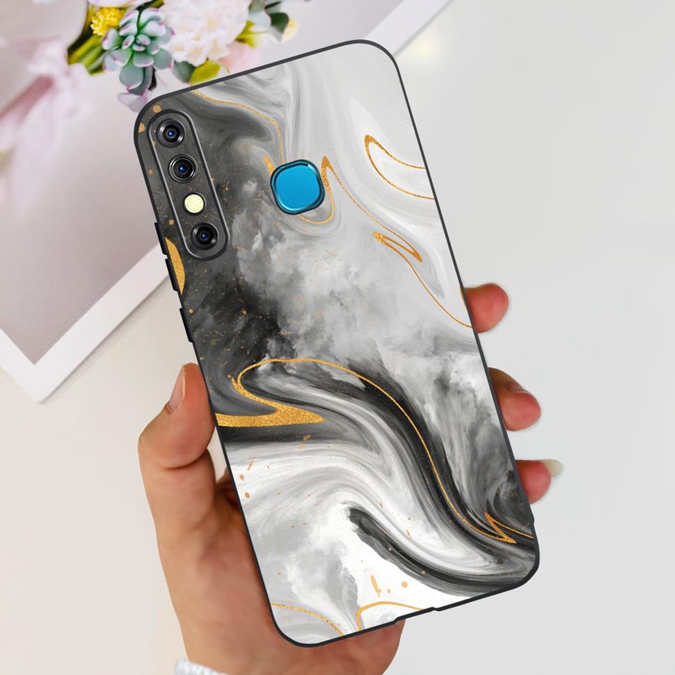 For Infinix Hot 8 2019 Case Cute Panda Butterfly Soft TPU Phone Case For Infinix Hot 8 Hot8 Back Cover X650C X650B Coque Bumper