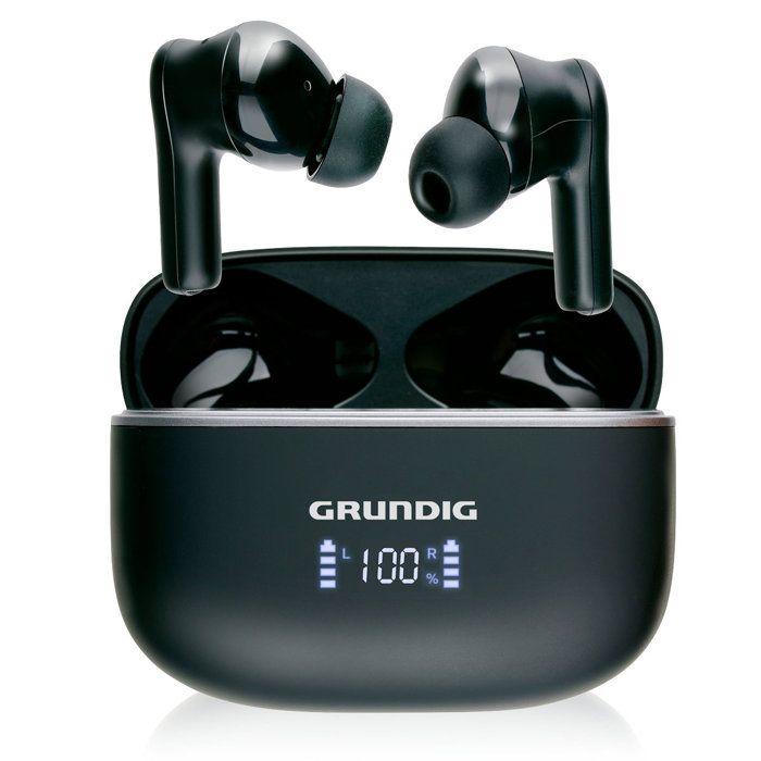 Écouteurs Sans Fil - GRUNDIG - Modèle Intra-Auriculaire - Bluetooth 5.3 - ANC - 6,5h Autonomie