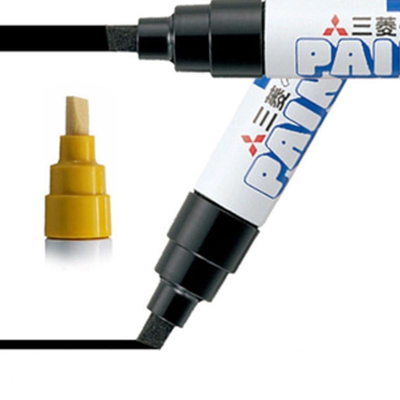 Banden Verf Pen Sneldrogend Waterbestendig Banden Marker Pen Schuin Schrijfvlak Voor Auto Banden Letters en Krasherstel