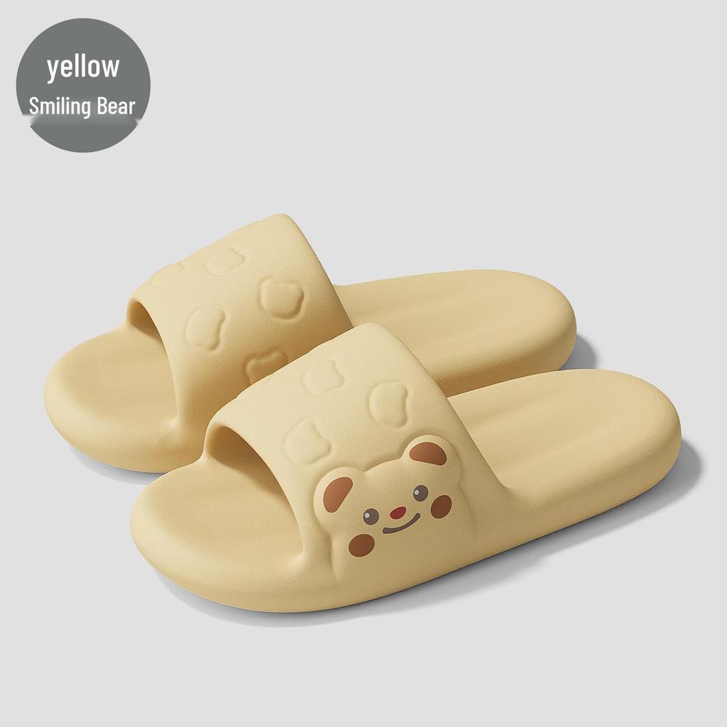 Kapcie EVA z miękką podeszwą: Wygodne, antypoślizgowe, na grubej podeszwie kapcie łazienkowe dla mężczyzn i kobiet, idealne na lato.