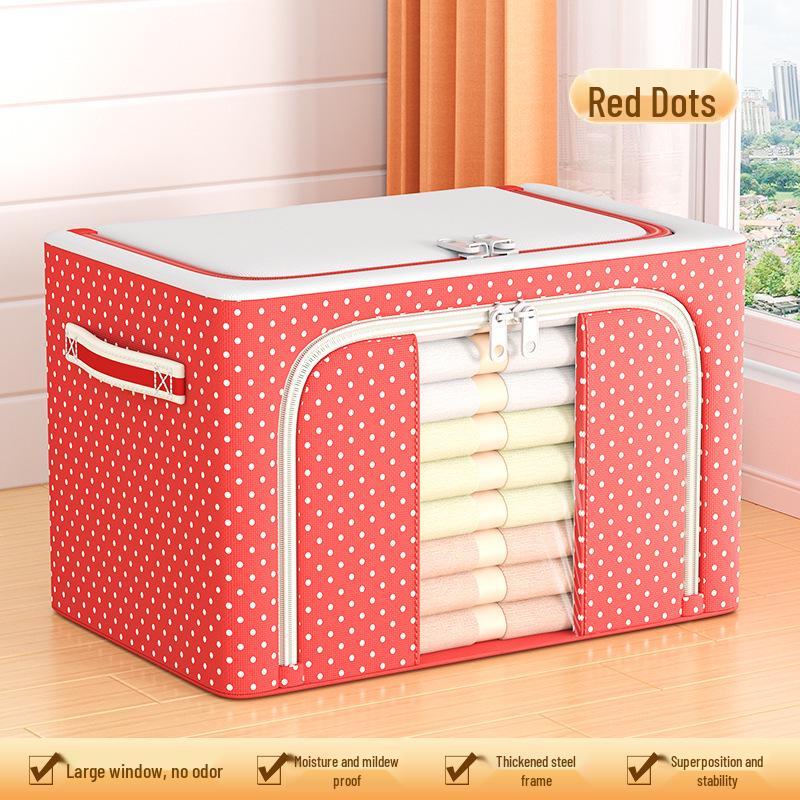 Large Capacity Fabric Wardrobe Organizer with Visual Window