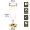 6/12/24/36 PCS Disposable Red Wine Glass Plastic Champagne Flutes Glasses Cocktail Goblet Wedding Party Supplies Bar Drink Cups