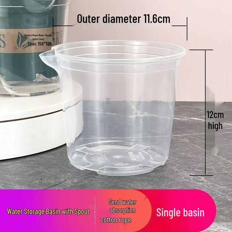 Pothos Indoor Self-Watering Planter with Double-Layer Design and Transparent Reservoir
