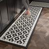 Anti-slip Rugs Kitchen Floor Mat Geometric Pattern Plaid Long Rug Oil-proof Waterproof Non-slip Carpet Home Decor