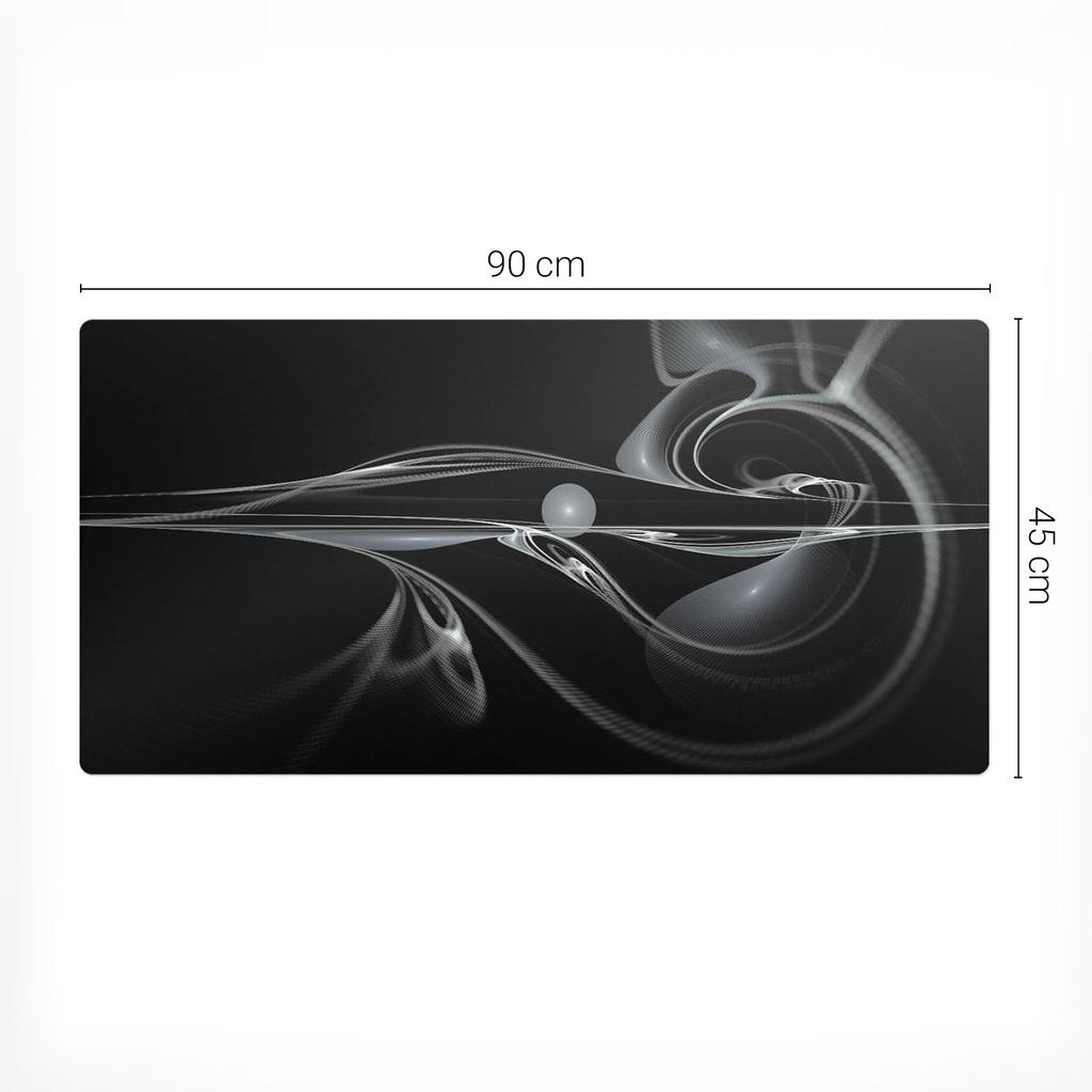 Protective Mat Desk Pad Table Tabletop Abstract Wave 90X45 Cm
