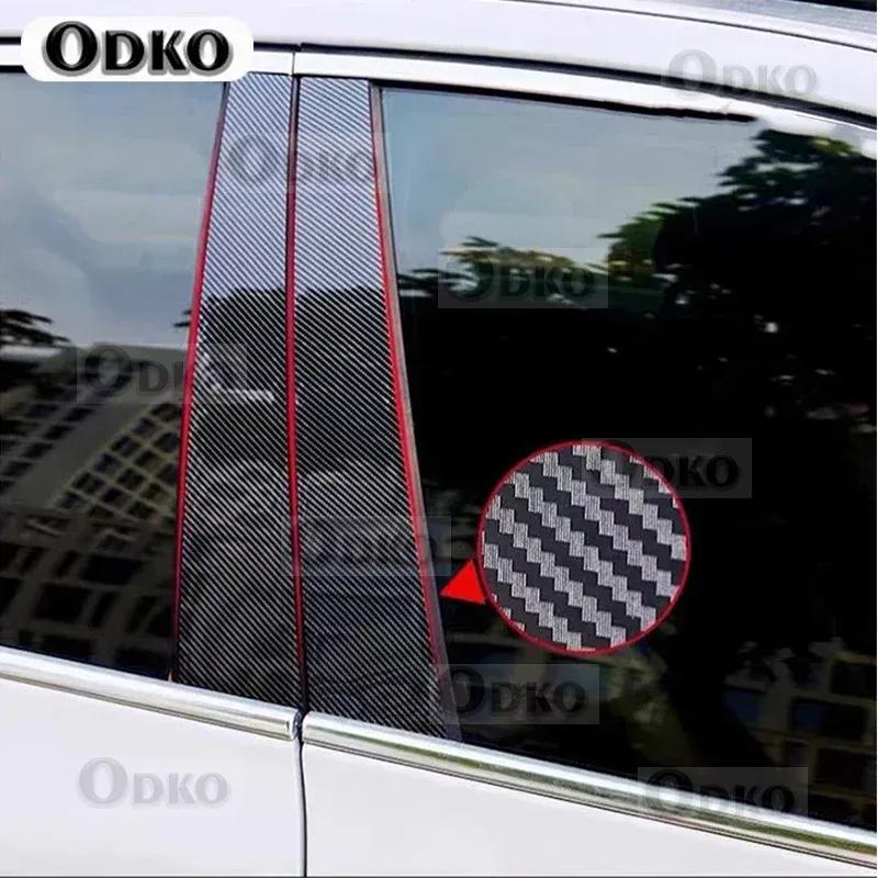 Nuovo set da 6 pezzi Copri Rivestimento Finestrino Adesivo Montante BC Adatto per Volvo XC60 2009-2017 Montanti Lucidati Styling Auto