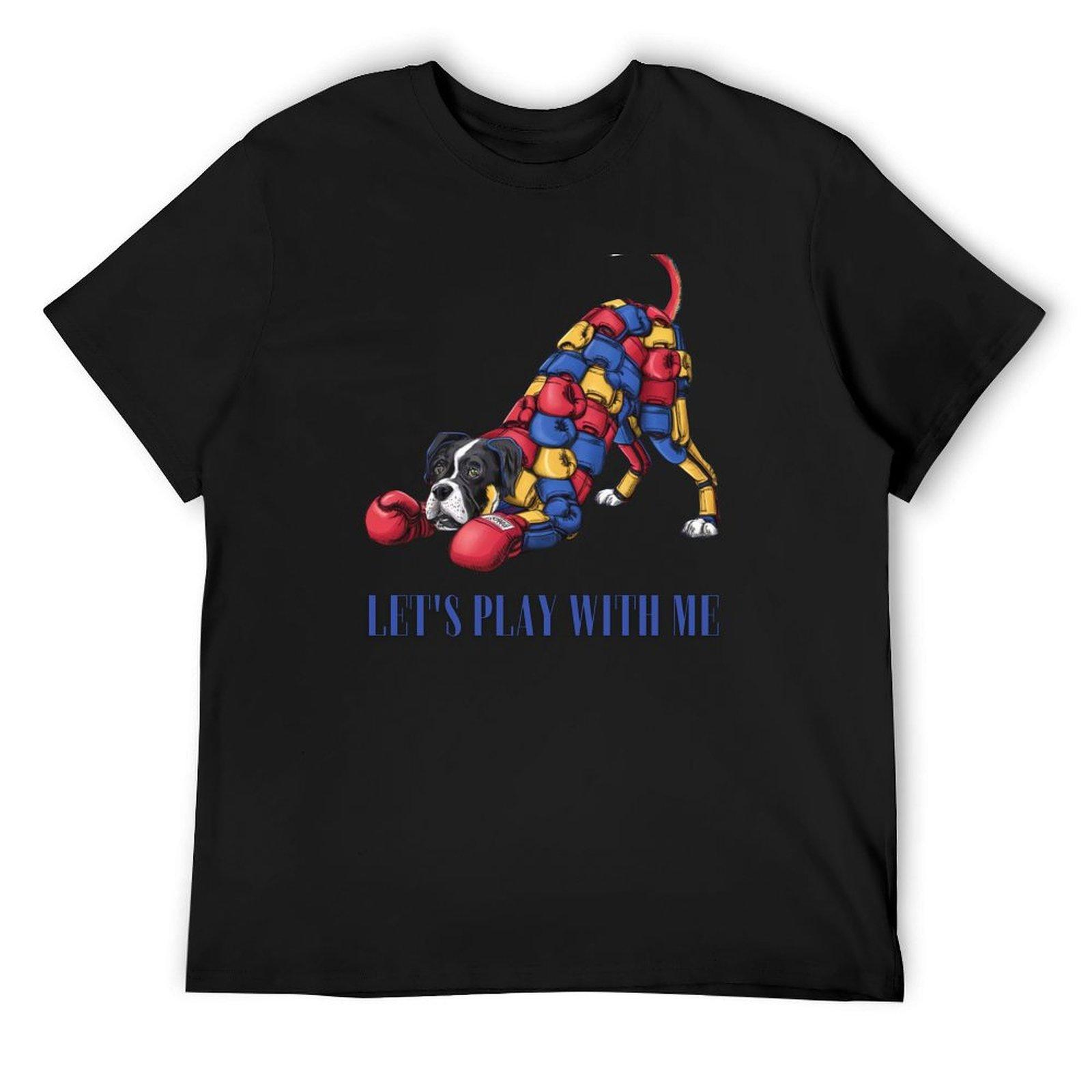

Funny boxer dog T-Shirt plus sizes baggy shirts clothes for men 4XL