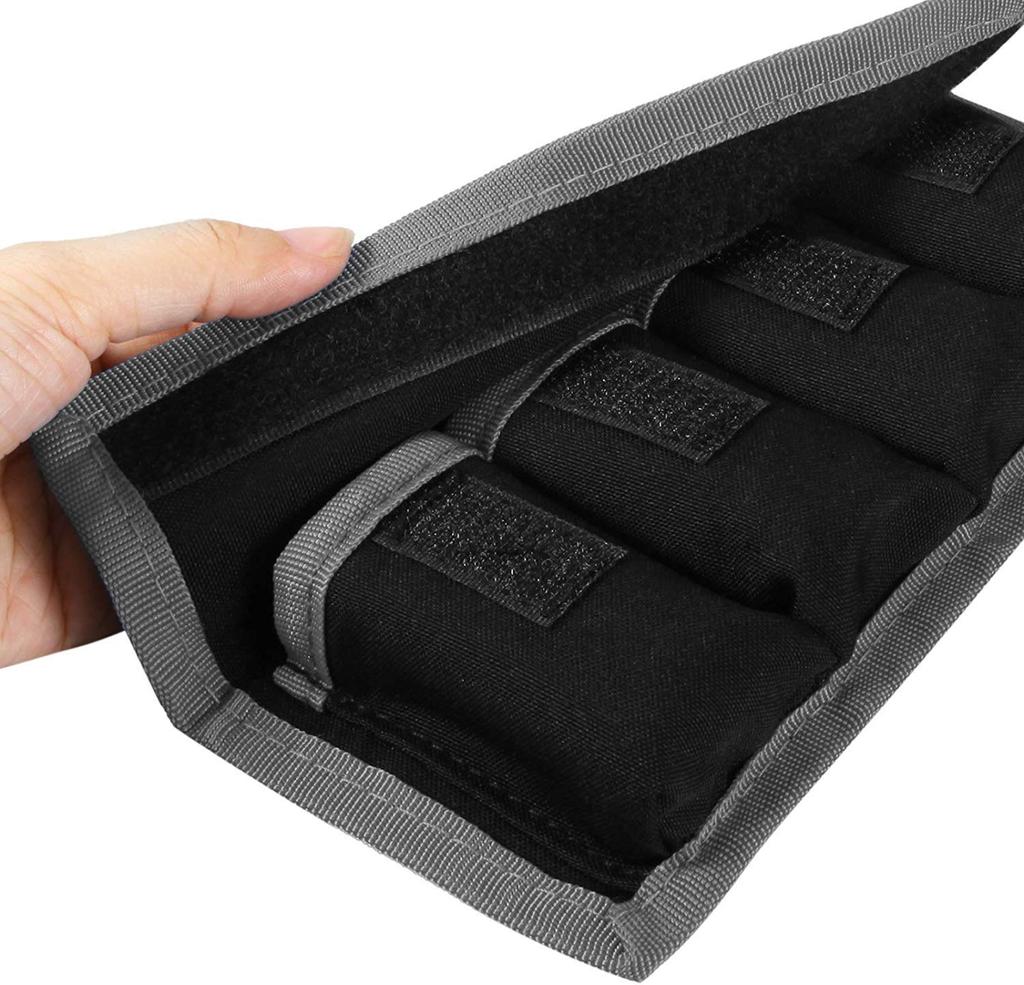 Meking DSLR Bag Case of for and F550 Compatible with Nikon Canon and Sony Gray (Set 2) LP-E6, LP-E8, LP-E10, LP-E12, EN-EL14, EN-EL15, FW50, Cameras,