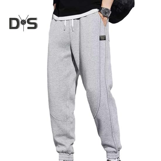 Loose Casual Pants Pockets Stylish Solid Color Running Sport Pants