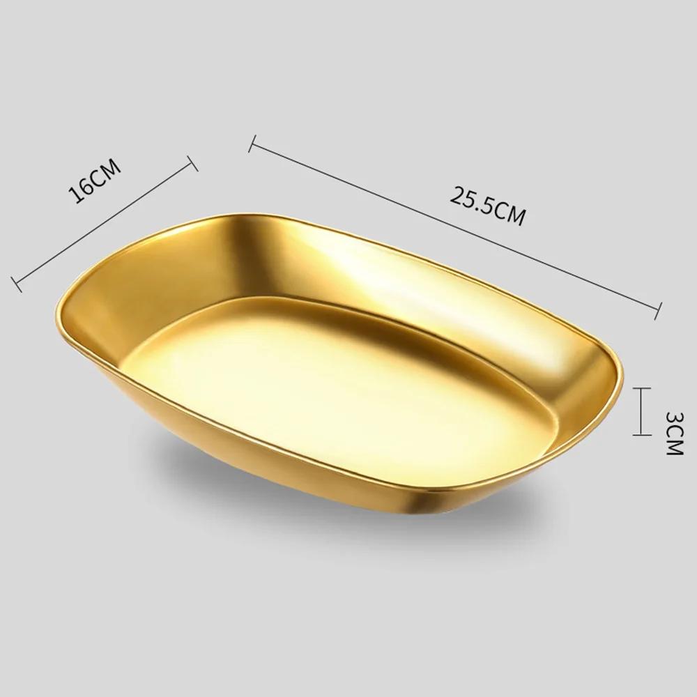 1PC Retro Rectangular Outdoor Tableware Plate Dessert Breakfast Cake Plate Korean Barbecue Flat Plate Coffee Camping Tray