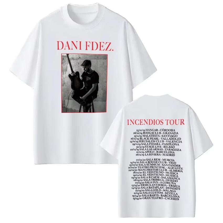 Rapper Dani Fernandez Tour Graphic Tshirt Men Women Fashion Hiphop pure Cotton T Shirts Shortsleeved Casual Harajuku Top