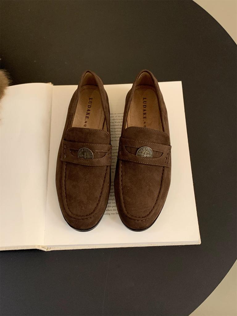 Fashion Flats Classic Ladies Slip-on Handmade Penny Loafers Autumn 2024 New Designer Mules Shoes Female Retro Moccasins Zapatos De Mujer