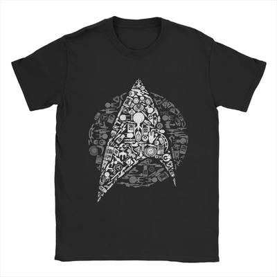 T-shirts Homme Icônes Stars Treks Vêtements en Coton Humour Manches Courtes Col Rond Idée Cadeau T-Shirt