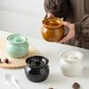Keramische Stoofpot voor één portie - Aardewerk Dubbelgekookte Gestoomde Ei- & Soepkoker met Deksel, Ideaal voor Chinese Shaxian Snacks.