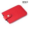 Fashion Genuine Leather ID Credit Card Holder RFID Protecter Cover Solid Color Thin Pocket Wallets Case Badge Holder UNISEX
