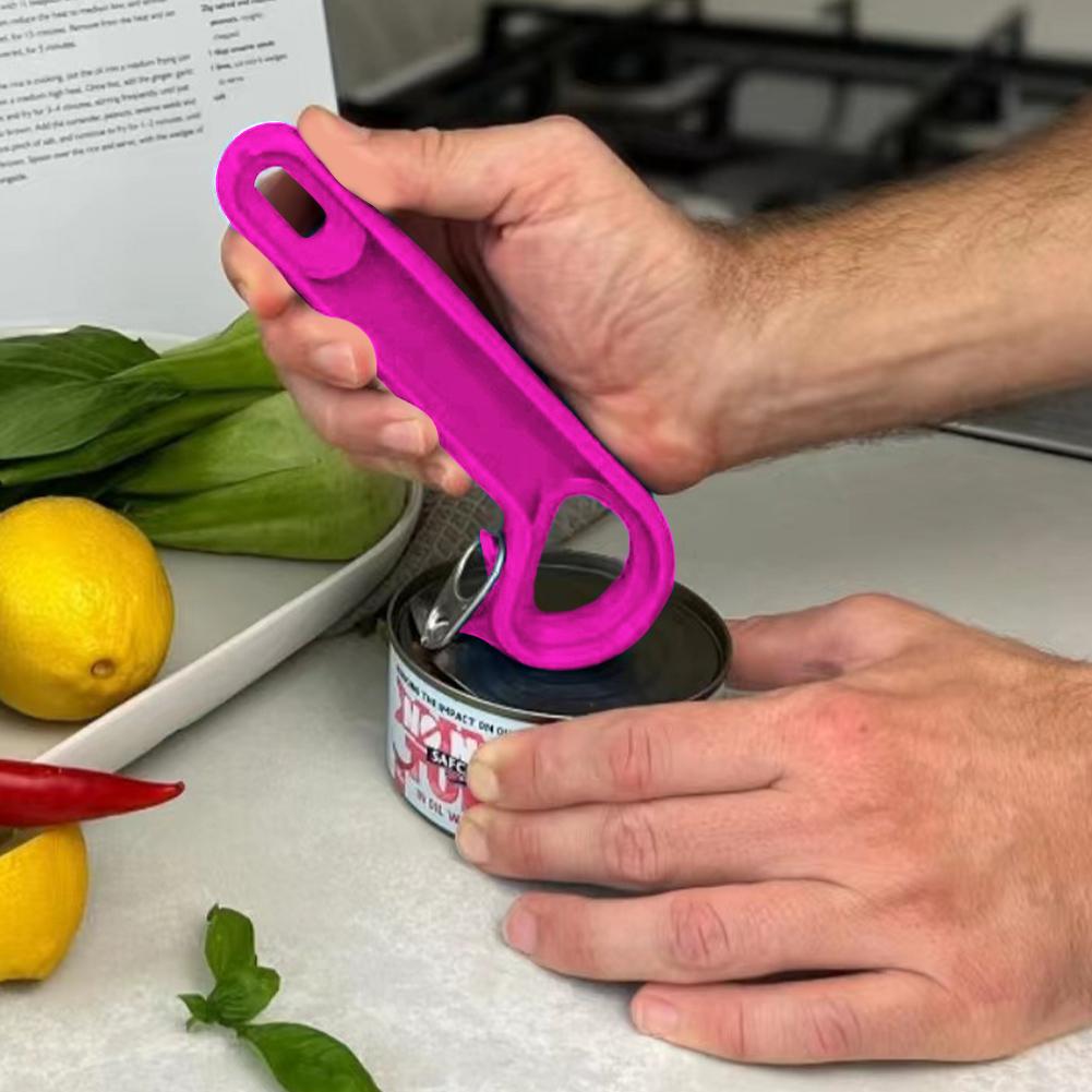 Easy Open Ring Pull Can Opener Makes Cans And Tins Twice As Easy To Open Handheld Can Opener Manual for Elderly with Weak Hands