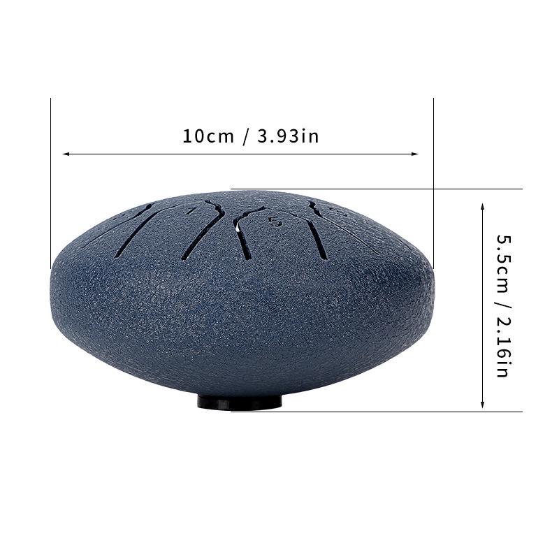 4-inch Mini Ethereal Steel Tongue Drum - 8-tone, Worry-Relief Percussion Instrument for Kids, Portable and Empty Drum Design