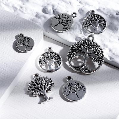 10-20Pcs/lot Mixed Style Plant Pendant Tree of Life Charms For Jewelry Making Bracelet Necklace DIY Handmade Accessories