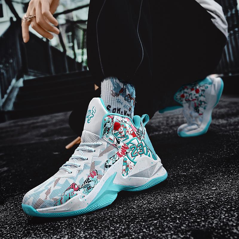 Basketball Shoes Professional Men Athletic Cushioned Training Sports Shoes High-Quality Sneaker Unisex Wearable Basketball Boots