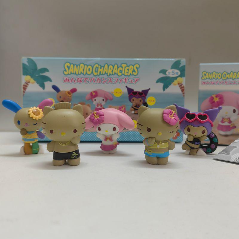 

Sanrio 5Cm Figure Hello Kitty Melody Kuromi Summer Anime Cinnamoroll Doll Kawaii Diy Cake Decoration Christmas Gift For Children